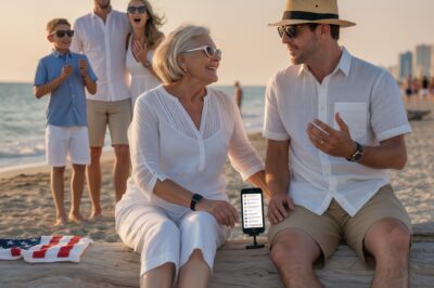 After my daughter-in-law told me I couldn’t come on the Thanksgiving vacation, I booked a solo flight and uploaded photos of myself beside a mysterious man on the shore; by evening the family was in chaos once they discovered his true identity.