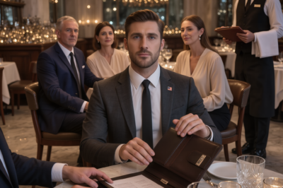 At the restaurant, my brother clinked his glass and said,  ‘To family everyone except Liam. He’s adopted.’ Everyone laughed. Then the server set the black folder in front of me: $3,270 for the whole table. I slid it back and said, ‘Put it under my brother’s name he made the reservation.’ His smile vanished… and then the manager walked over.