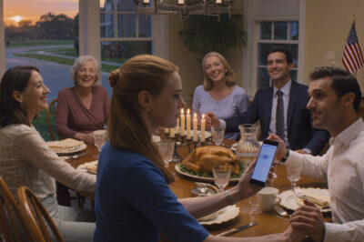 During dinner, my sister brought her new boyfriend home. Within minutes he was taking little shots at my clothes, my job even the way I talked and everyone laughed like it was entertaining. My husband murmured, ‘Don’t make a scene,’ so I stayed quiet. Right up until he started bragging about his work. That’s when I reached for my phone… and the proud smiles around the table began to fade.